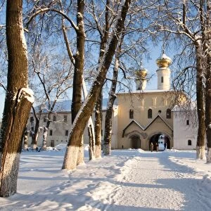 Entrance to the Bogorodichno-Uspenskij Monastery, Tikhvin, Leningrad region, Russia