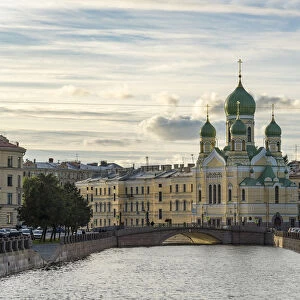 The Estonian Orthodox Holy Church of Saint Isidore on Griboyedov Canal. Saint Petersburg