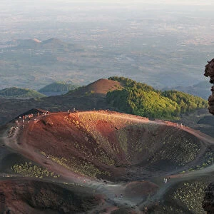 Etna volcano, Sicily. Silvestri craters on the southern part of the Etna volcano at