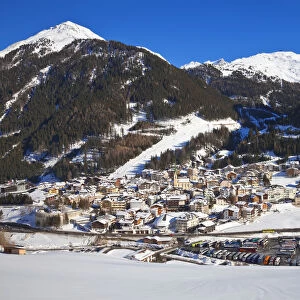 Europe, Austria, Tyrol, Ischgl in winter