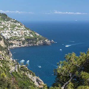 Europe, Italy, Campania. the view from the Gods path towards Praiano