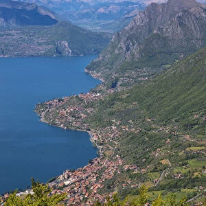 Europe, Italy, The coast of Lake Iseo in province of Brescia