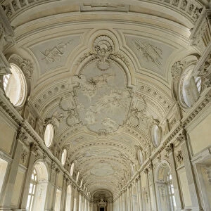 Europe, Italy, Piedmont. The Galleria Grande of the Venaria reale