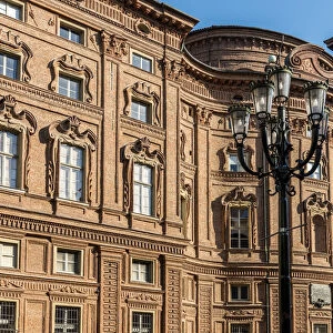 Europe, Italy, Piedmont. The palazzo Carignano of Turin