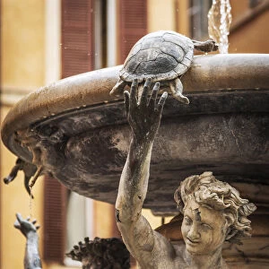 Europe, Italy, Rome. The turtle fountain