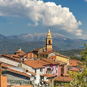 europe, Italy, Tuscany. View of Tendola in Lunigiana