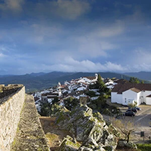 Europe, Portugal, Alentejo, Portalegre, Marvao village and castle