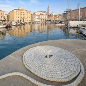 Europe, Slovenia. Port of Piran, Primorska, Slovenian Istria