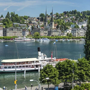 Europe, Switzerland, Lucerne Lakefront