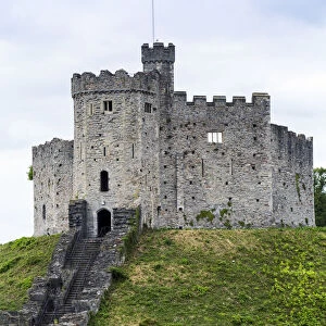 Europe, United Kingdom, Wales, Cardiff, Cardiff castle, the Norman keep and motte