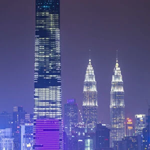 Exchange 106 (tallest building in Malaysia in 2019) & Petronas Towers, KLCC, Kuala Lumpur