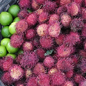 Exotic fruit at a market in Leon, Nicaragua, Central America