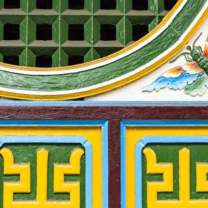 Exterior decoration of the 17th-century Chinese Quan Cong Temple, Hoi An, Vietnam