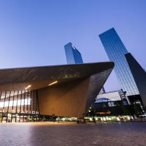 Exterior of Rotterdam Central Station & Delftse Poort, Rotterdam, Netherlands