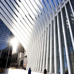 External view of Oculus - part of World Trade Center. Manhattan, New York, USA