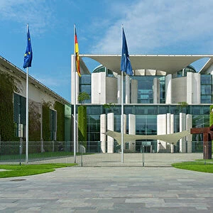 Facade of German Chancellery (Bundeskanzleramt), Tiergarten, Mitte, Berlin, Germany