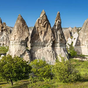 Fairy Chimneys rock formation near Goreme, Cappadocia, Turkey