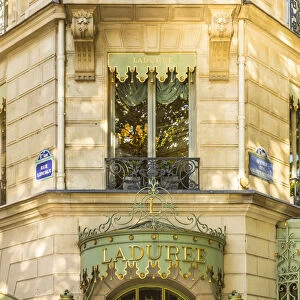 The famous bakery / patisserie Laduree, Champs Elysees, Paris, France