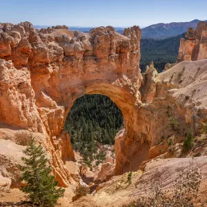 Famous Natural bridge on sunny day, Bryce Canyon National Park, Utah, USA