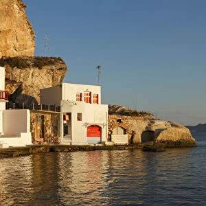 Fishermans house in the small village of Klima on the island of Milos, Cyclades