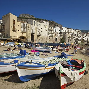 Fishing boats, Cefalu, Sicily, Italy
