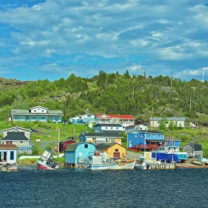 FIshing village. Baie Verte Peninsula. Atlantic Ocean. Fleur de Lys, Newfoundland & Labrador, Canada