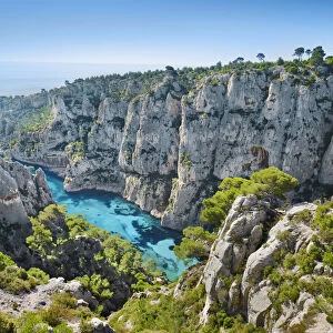 Fjord landscape in the Calanques - France, Provence-Alpes-Cote d Azur