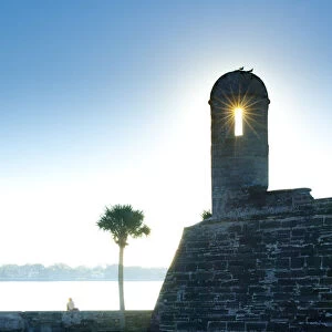 Florida, Saint Augustine, Sunrise, Castillo de San Marcos, Oldest Masonry Fort In