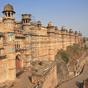 Fort, Man Mandir palace (1500), Gwalior, Madhya Pradesh, India