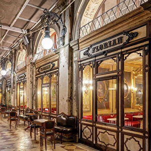 Founded in 1720, Caffe Florian is the oldest cafe in continuous operation in the world, Venice, Veneto, Italy