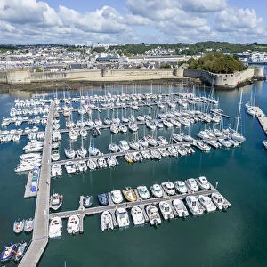 France, Brittany, Concarneau, walled Town and Harbour