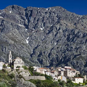 France, Corsica, Haute-Corse Department, La Balagne Region, Montemaggiore, elevated