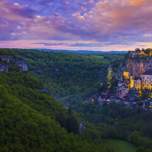 France, Lot, Midi Pyrenees, Rocamadour, Natural regional parc Causses du Quercy, UNESCO