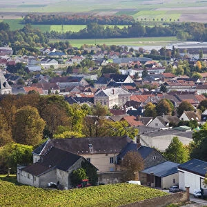 France, Marne, Champagne Region, Vertus, town overview