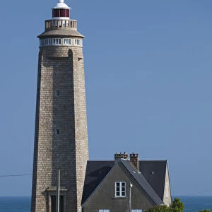 France, Normandy Region, Manche Department, Fermanville, Cap Levy lighthouse