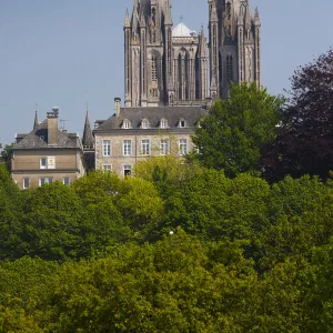 France, Normandy Region, Manche Department, Coutances, Coutances Cathedral