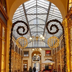 France, Paris, Galerie Vivienne at Christmas