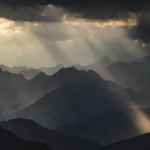 French Alps in a storm, Cote d Azur, France