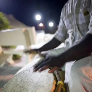 Garfu drummer, San Pedro, Ambergris Caye Belize