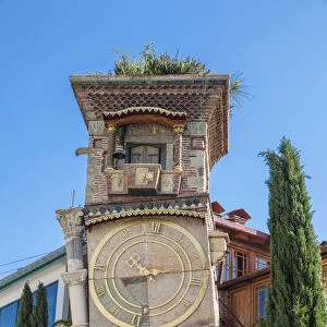 Georgia, Tbilisi, Old Town, Gabridze Puppet Theater, Clock Tower