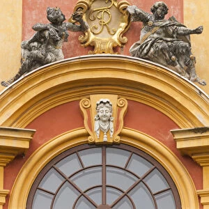 Germany, Baden-Wurttemburg, Ludwigsburg, Schloss Favorite Palace, detail