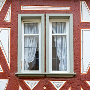 Germany, Rhineland Palatinate, Braubach, Traditional Timber-framed building