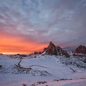 Giau Pass, Ampezzo Dolomites, Cortina d Ampezzo, Belluno, Veneto, Italy