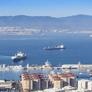 Gibraltar, View of Gibraltar from Gibraltar rock