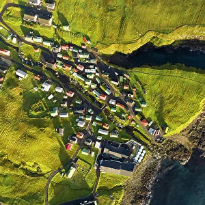 Gjogv during an autumn day, Eysturoy, Faroe Island, Denmark