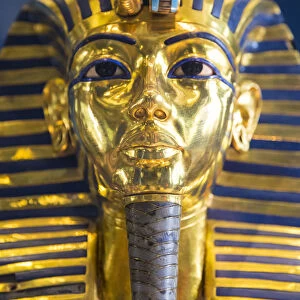 Gold mask of Tutankhamun, Egyptian Museum, Cairo, Egypt