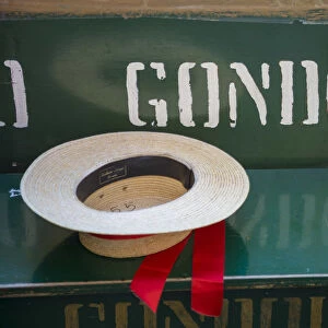 Gondoliers straw hat, Venice, Veneto, Italy