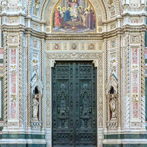 Gothic Revival facade of Florence Cathedral (Duomo di Firenze)