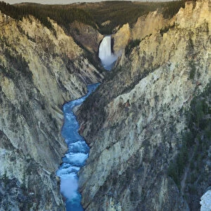 Grand Canyon of the Yellowstone and Yellowstone Falls, Yellowstone National Park, Wyoming