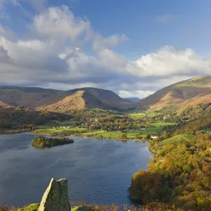 Grasmere lake and village from Loughrigg Fell